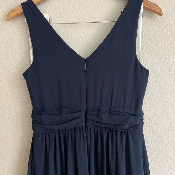 NWOT Thoughts of Hue Navy Blue Surplice Maxi Dress - Picture 5 of 8
